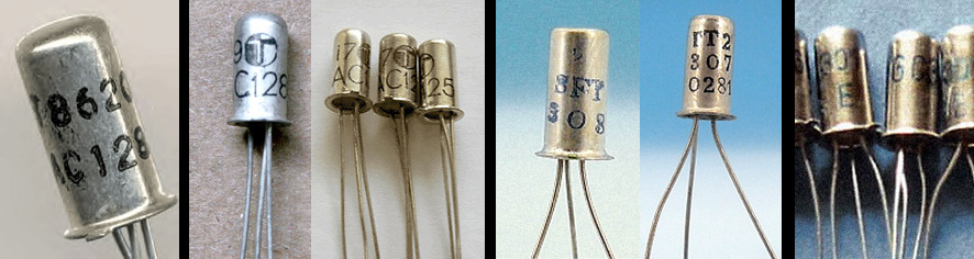 transistor germanium OC45 OC72A OC75 AC125 AC126 AC127 AC128 AC132 AC127/01